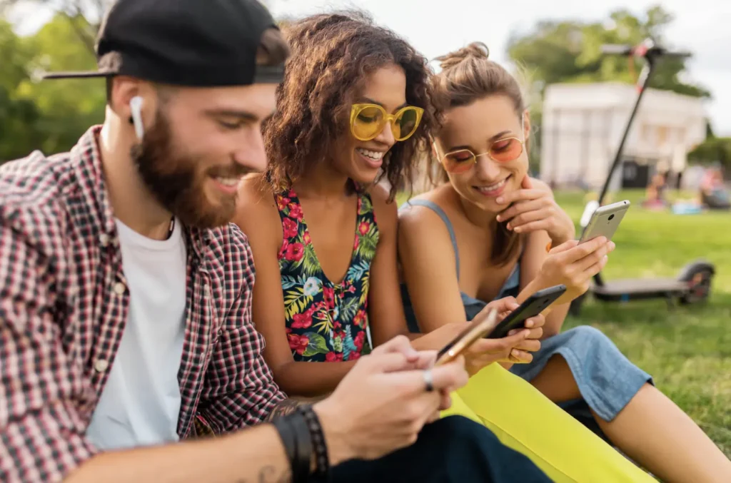 people watching videos